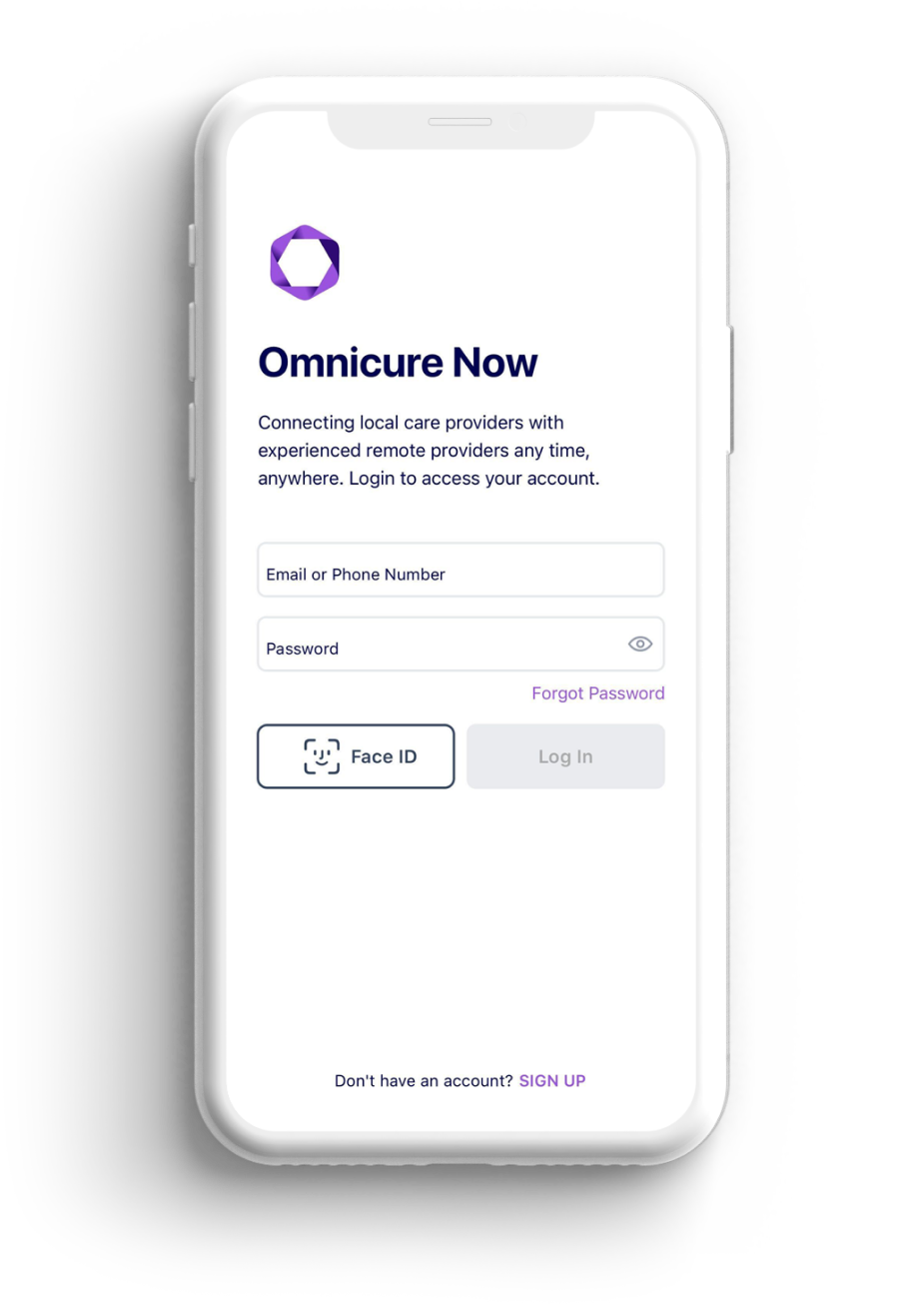 Omnicure Now iOS application